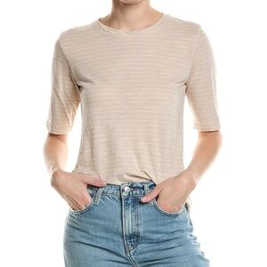 NWOT Vince Elbow Length Sleeve Striped Cotton T-Shirt